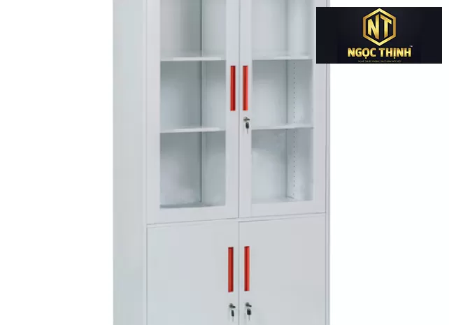 Tủ hồ sơ thép sơn tĩnh điện màu trắng sáng TU09K3D